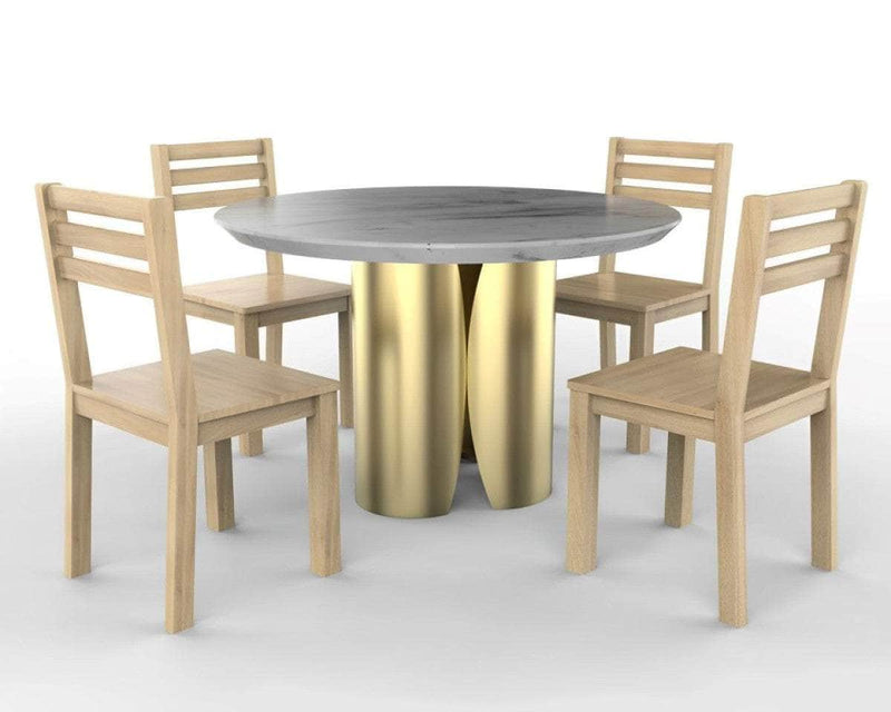 Pending - Brassex Inc. Dining Table Hugo Dining Table in Gold