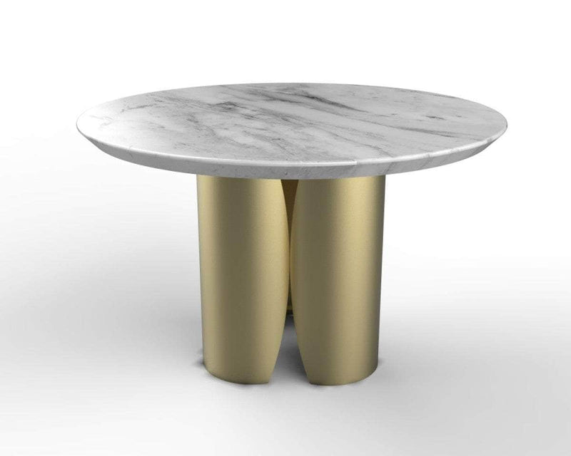 Pending - Brassex Inc. Dining Table Hugo Dining Table in Gold