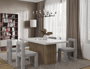 Pending - Brassex Inc. Dining Table Messa Dining Table in Grey Wash