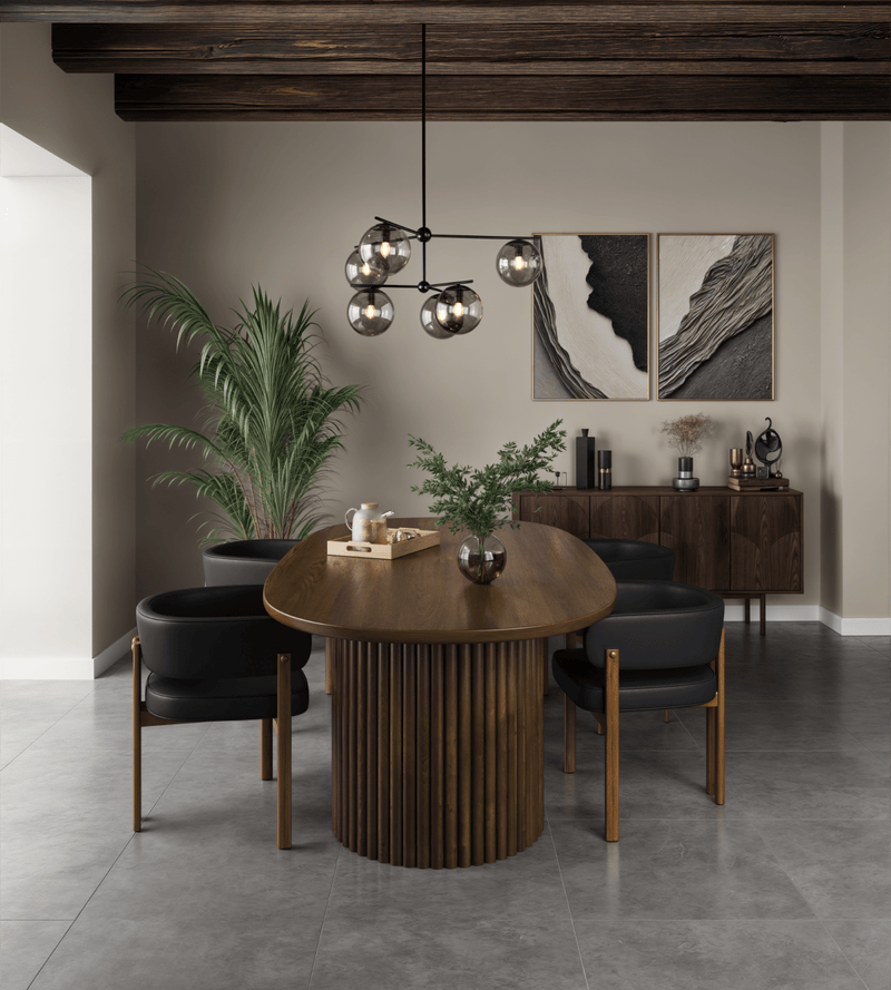 Pending - Brassex Inc. Dining Table Odilia Dining Table in Walnut