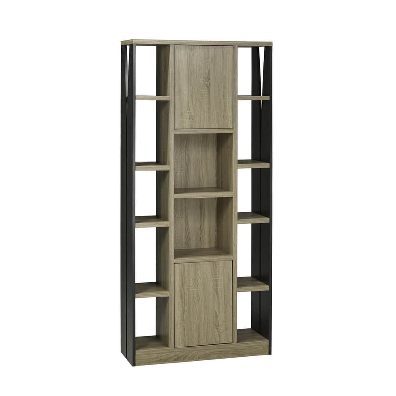 Pending - Brassex Inc. Display Shelf - Dark Taupe/Black