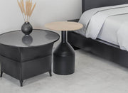 Pending - Brassex Inc. End Table Akira Accent Table in Black/Gold