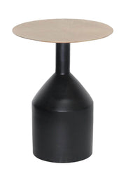 Pending - Brassex Inc. End Table Akira Accent Table in Black/Gold