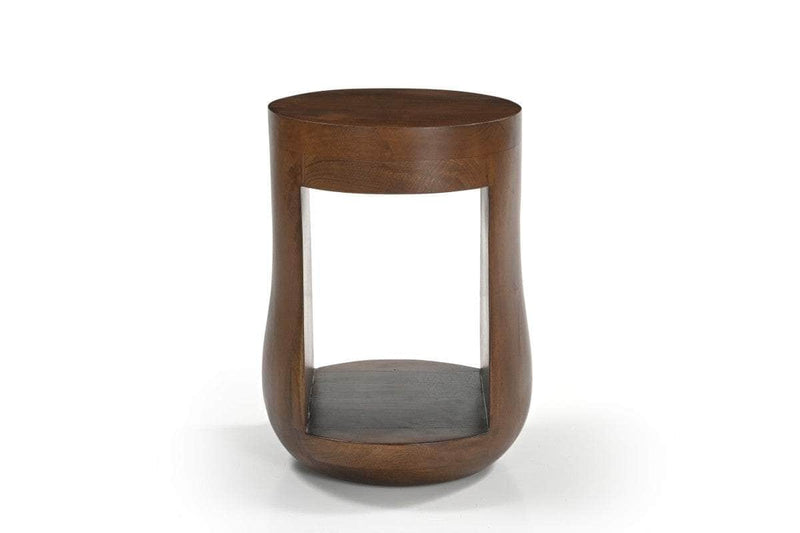 Pending - Brassex Inc. End Table Aubrey Accent Table in Walnut