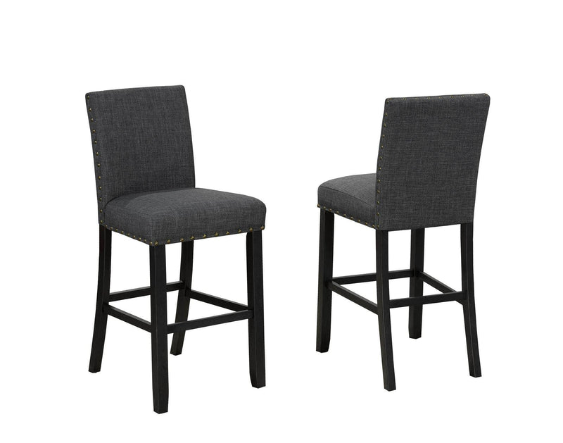 Pending - Brassex Inc. Grey Avery 29'' Bar Stool, Set of 2 - Available in 3 Colours