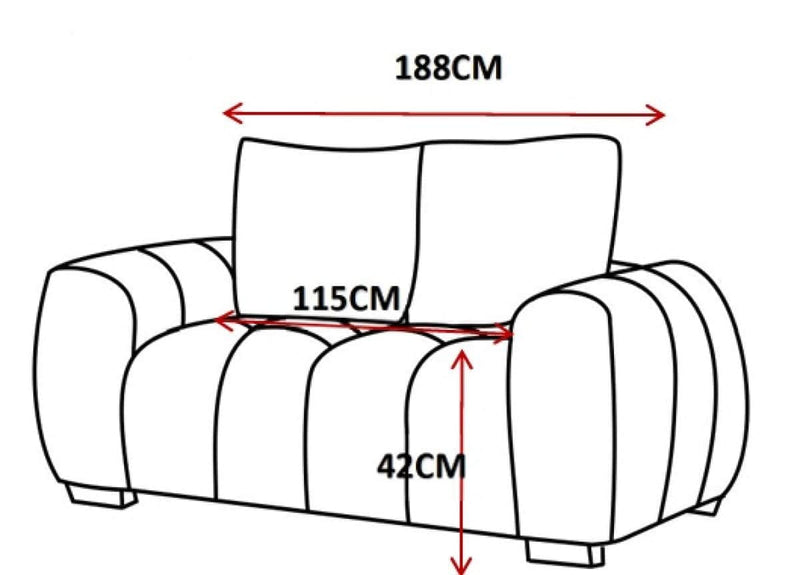 Pending - Brassex Inc. Love Seat - Rust