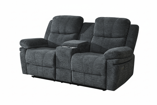 Pending - Brassex Inc. Power Recliner Love Seat in Charcoal