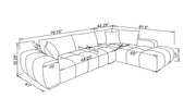 Pending - Brassex Inc. Rhf Sectional - Rust