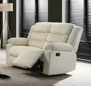 Pending - Brassex Inc. Romilly 3-Piece Recliner Set in Cream