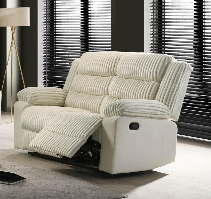 Pending - Brassex Inc. Romilly 3-Piece Recliner Set in Cream