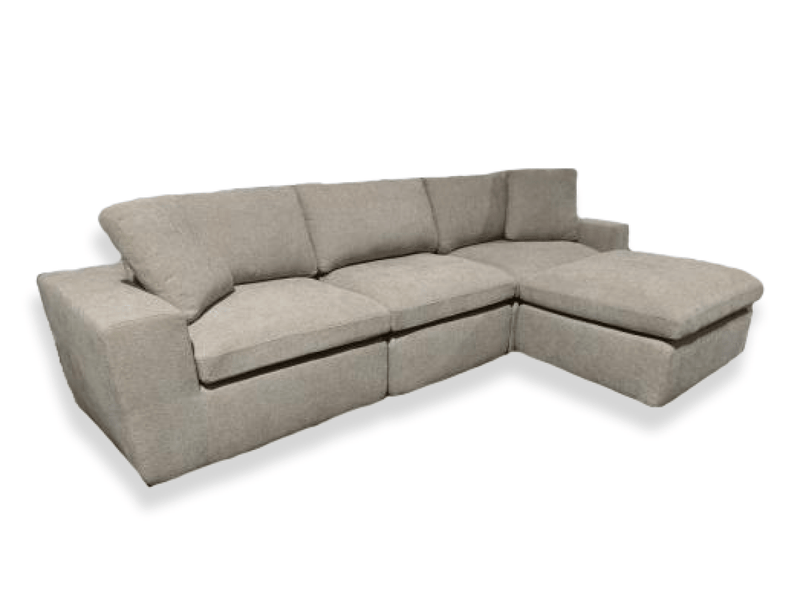 Pending - Brassex Inc. Sectional Sofa Beige Jade All Foam Sectional Sofa - Available in 2 Colours