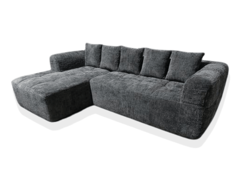 Pending - Brassex Inc. Sectional Sofa Beige Maya Foam Sectional Sofa - Available in 2 Colours