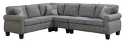 Pending - Brassex Inc. Sectional Sofa L-Shaped Sectional Sofa in Grey