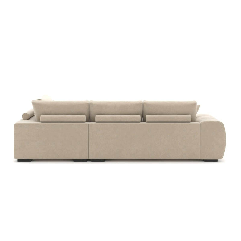 Pending - Brassex Inc. Sectional Sofa Zara Sectional Sofa with Right Facing Chaise in Beige