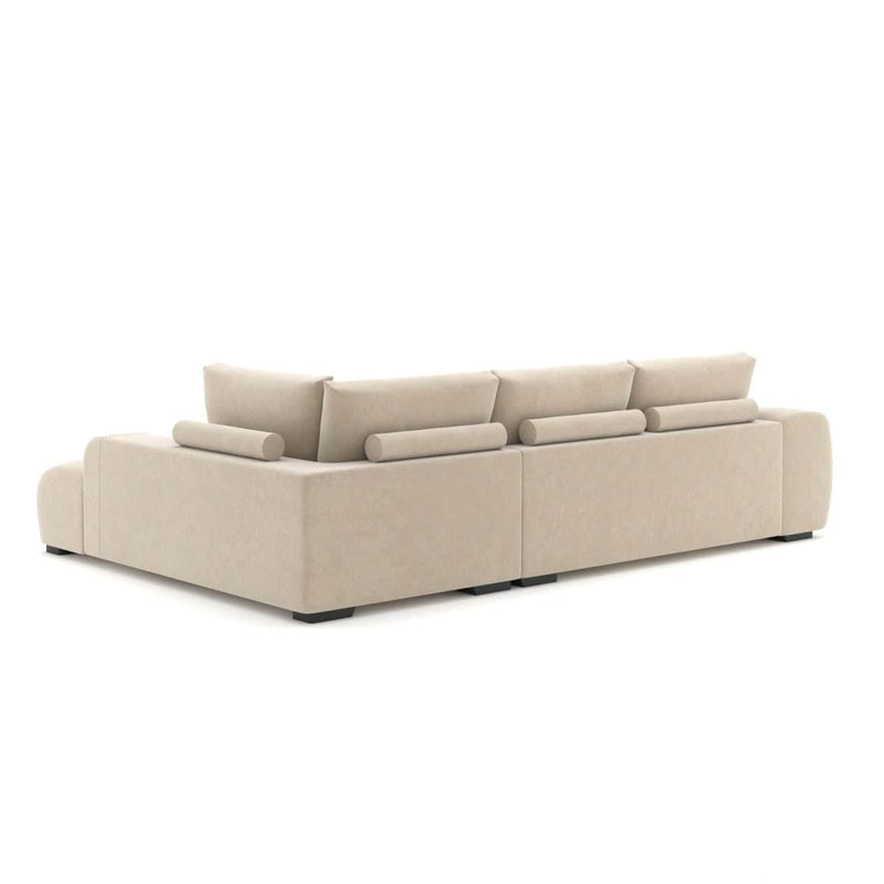Pending - Brassex Inc. Sectional Sofa Zara Sectional Sofa with Right Facing Chaise in Beige