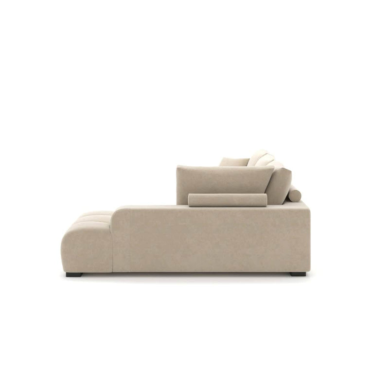 Pending - Brassex Inc. Sectional Sofa Zara Sectional Sofa with Right Facing Chaise in Beige