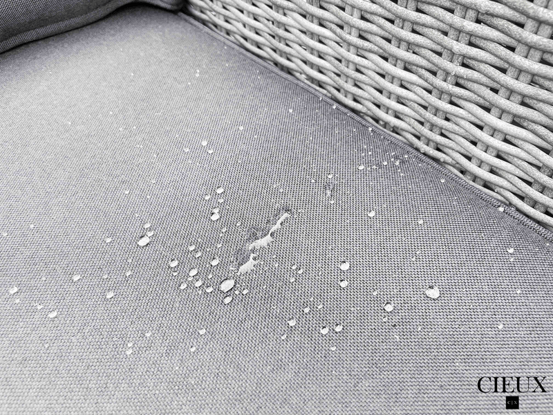 Pending - Cieux Cannes Outdoor Patio Wicker Modular Corner Sectional Sofa in Grey with Sunbrella Cushions - Available in 2 Colours