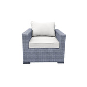 Pending - Cieux Canvas Natural Cannes Outdoor Patio Wicker Club Chair in Grey with Sunbrella Cushions - Available in 2 Colours