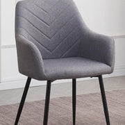 Pending - IFDC 2 Chairs / Fabric 7pc Dining Set T-1815 C-1817 in Grey