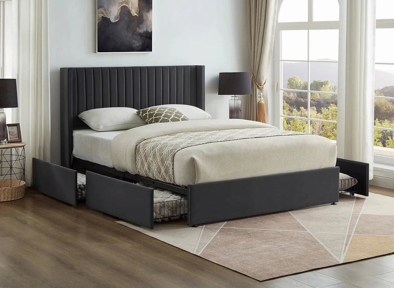 Pending - IFDC Bed Grey / Full IF-5408 / IF-5407 - Available in 2 Sizes and 2 Colours