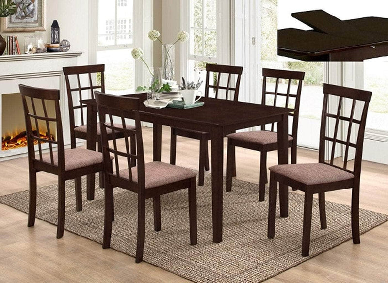 Pending - IFDC Dining Set 1 7 Piece Dining Set