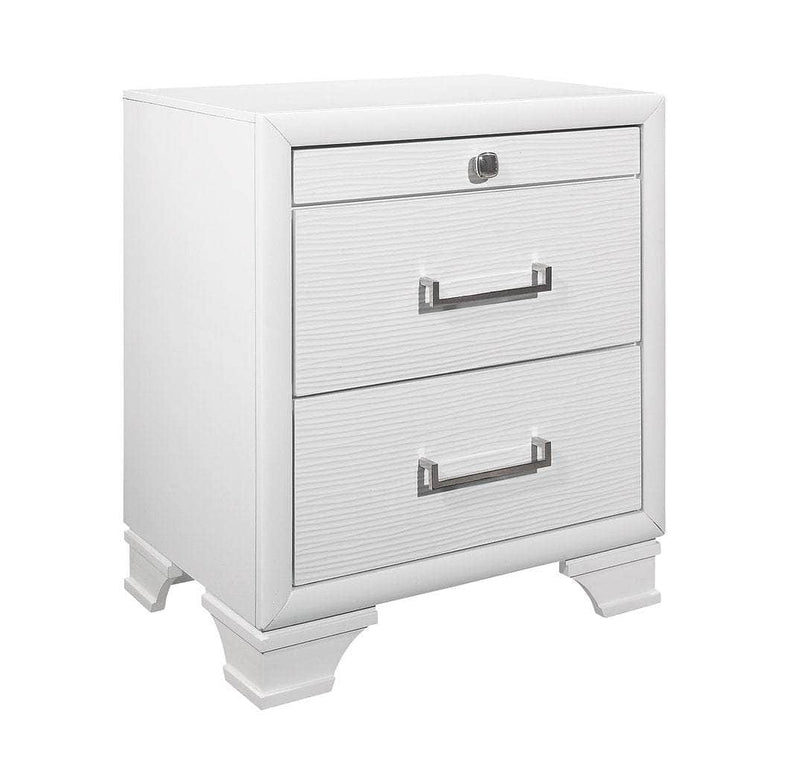 Pending - IFDC Jordyn White Bedroom Platform Storage Set - Available in 3 Sizes