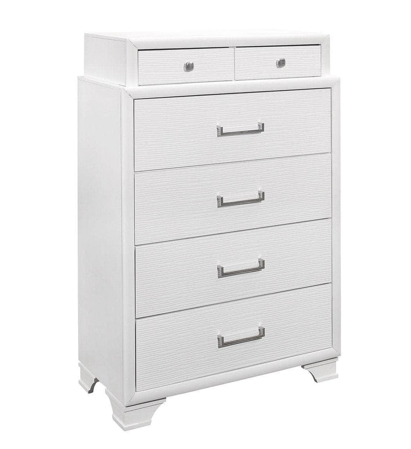 Pending - IFDC Jordyn White Bedroom Platform Storage Set - Available in 3 Sizes