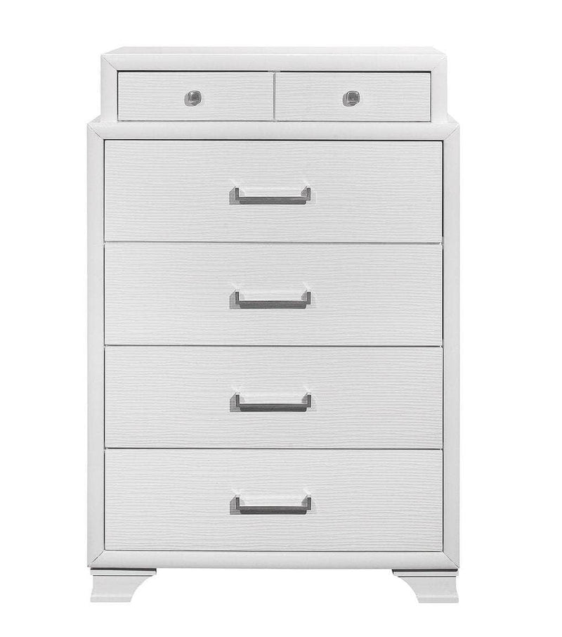 Pending - IFDC Jordyn White Bedroom Platform Storage Set - Available in 3 Sizes