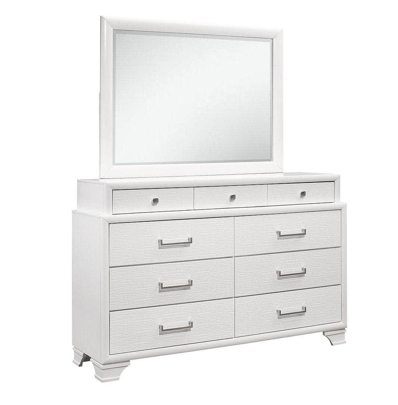 Pending - IFDC Jordyn White Bedroom Platform Storage Set - Available in 3 Sizes