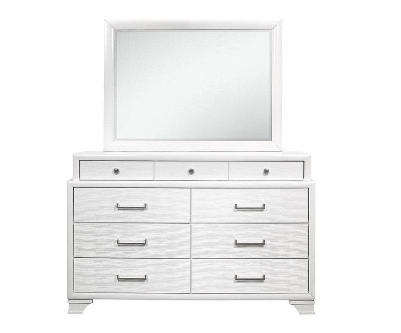 Pending - IFDC Jordyn White Bedroom Platform Storage Set - Available in 3 Sizes