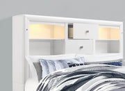 Pending - IFDC Jordyn White Bedroom Platform Storage Set - Available in 3 Sizes