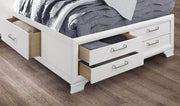 Pending - IFDC Jordyn White Bedroom Platform Storage Set - Available in 3 Sizes