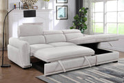 Pending - IFDC Light Grey Sleeper Sectional - Available in 2 Configurations