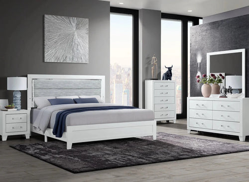 Pending - IFDC Lucia White Bedroom Set - Available in 3 Sizes