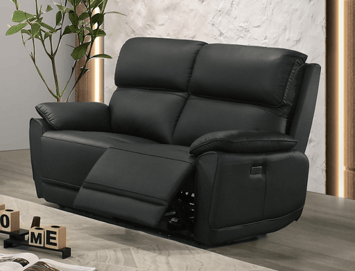 Pending - IFDC Midnight Black Beckett Recliner Loveseat - Available in 3 Colours