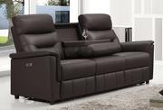 Pending - IFDC Reclining Sofas Espresso Thatcher Power Recliner Leather Sofa - Available in 2 Colours
