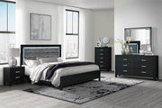 Pending - IFDC Reid Black Bedroom Set - Available in 3 Sizes