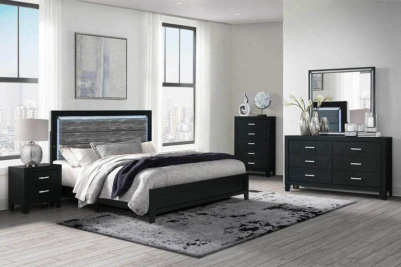 Pending - IFDC Reid Black Bedroom Set - Available in 3 Sizes