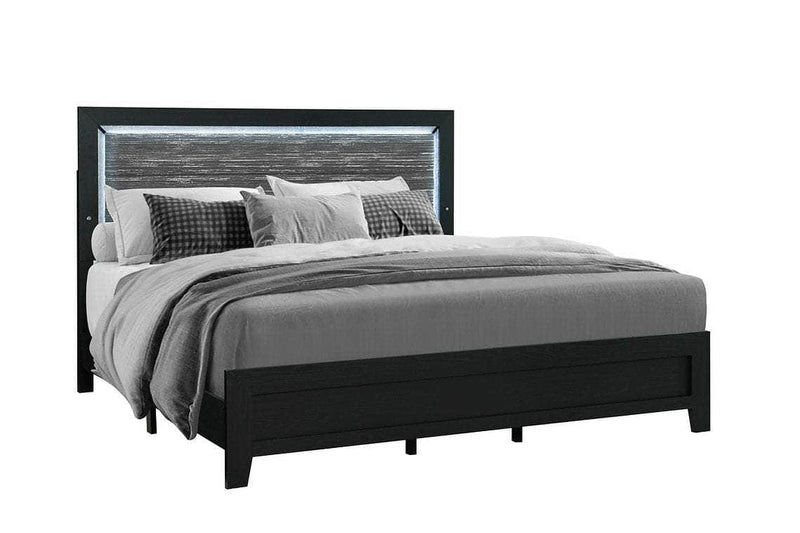 Pending - IFDC Reid Black Bedroom Set - Available in 3 Sizes