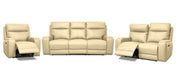 Pending - Levoluxe Light Taupe Arlo 3 Piece Power Reclining Sofa, Loveseat, and Chair Set with Power Headrest in Leather Match - Available in 2 Colours