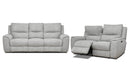 Pending - Levoluxe Sentinel 2 Piece Power Reclining Sofa and Loveseat Set with Power Headrest in Tweed Ash Fabric