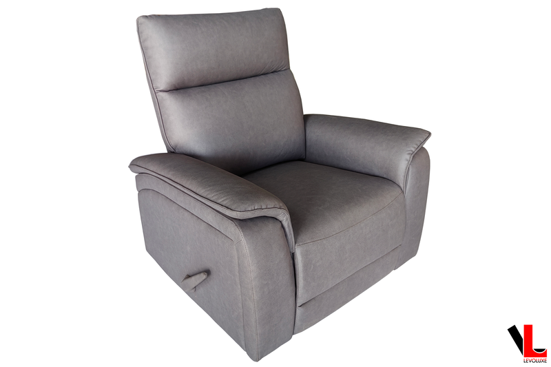 Pending - Levoluxe Sereno 36” Jaxxon Smoke Rocker Reclining Chair