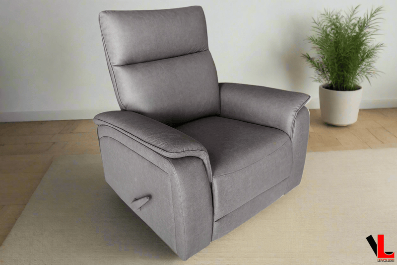 Pending - Levoluxe Sereno 36” Jaxxon Smoke Rocker Reclining Chair