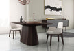 Pending - Levoluxe Sullivan Dining Table with 8 Mercer Fabric Dining Arm Chairs in Silver Birch Fabric