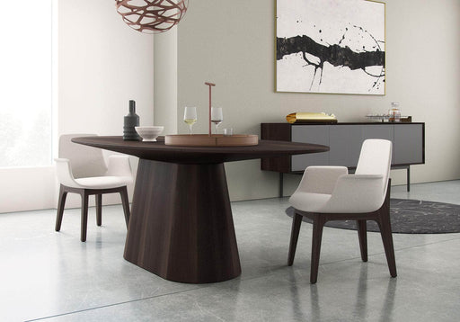 Pending - Levoluxe Sullivan Dining Table with 8 Mercer Fabric Dining Arm Chairs in Silver Birch Fabric