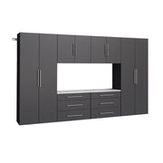Pending - Modubox Black Hangups 120" 6 PC Storage Cabinet Set - Available in 3 Colours