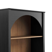 Pending - Modubox Bookcase Ark 78" Arched Bookcase in Black Oak
