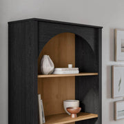 Pending - Modubox Bookcase Ark 78" Arched Bookcase in Black Oak
