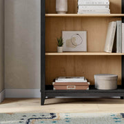 Pending - Modubox Bookcase Ark 78" Arched Bookcase in Black Oak