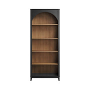 Pending - Modubox Bookcase Ark 78" Arched Bookcase in Black Oak